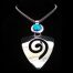 Blue Arrowhead Swirl